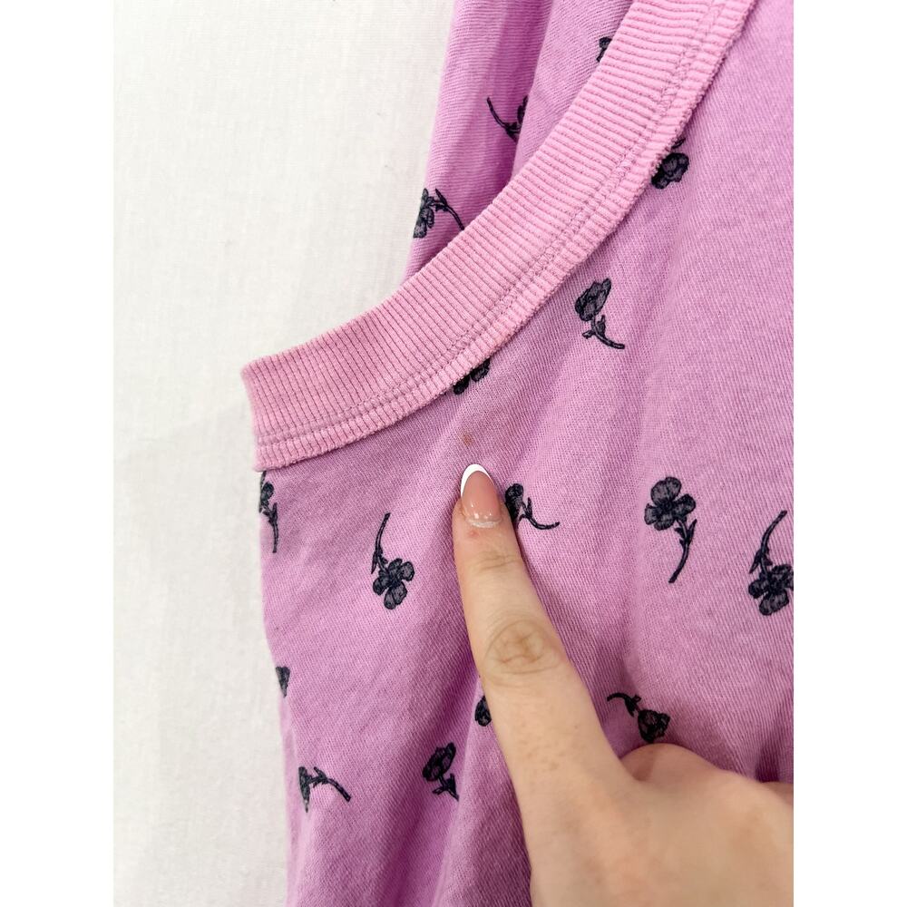Free People Lavender Patterned Wide Leg Jumpsuit - Picture 4 of 5